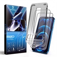 Set de 2 Folii protectie pentru iPhone 18 Pro, Kynetic®, sticla temperata, tehnologie automata de eliminare a prafului, advanced touch sensitivity, acoperire oleofoba, anti-amprente, 6.3 inch, Claritate FullHD