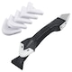 Set pentru chituit 3 in 1 Profesional SUPER TRENDS®, Spatula Pentru Chit, Cutter Pentru Indepartarea Chitului, Racleta Din Silicon cu 5 Capete de Schimb, Pentru Bucatarie, Baie, Geamuri, Chiuveta