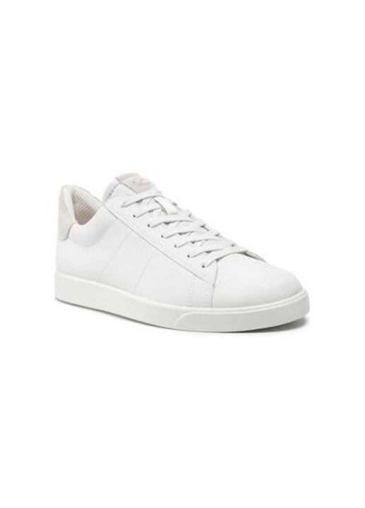 Ecco Férfi Sportcipő, 209817300, Természetes Bőr, 47 EU, Fehér