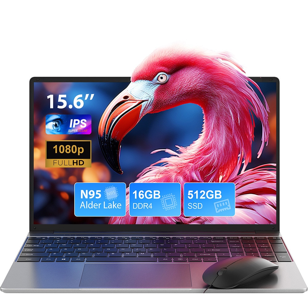 Лаптоп с процесор Intel Alder Lake N95, 16GB RAM, 512GB SSD