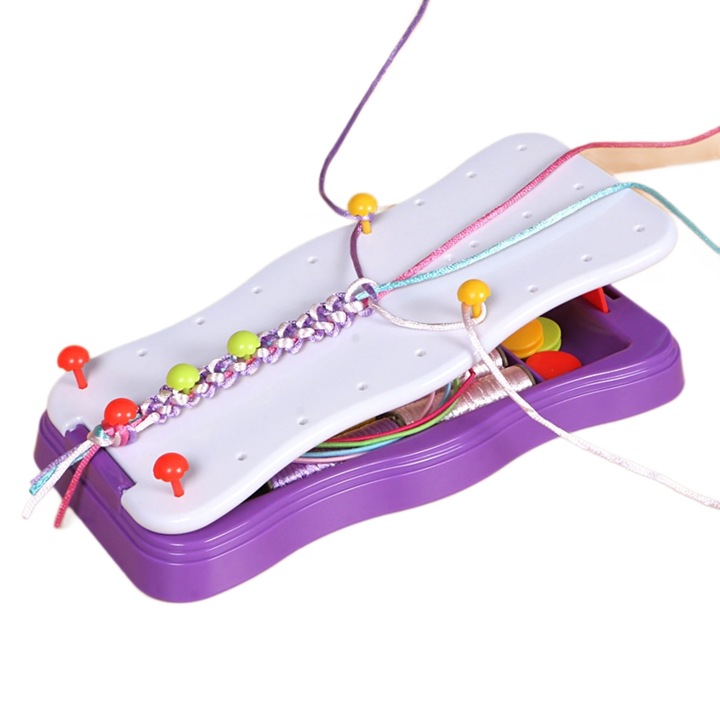 Set creativ bratari copii, multicolor, 15x15x5cm