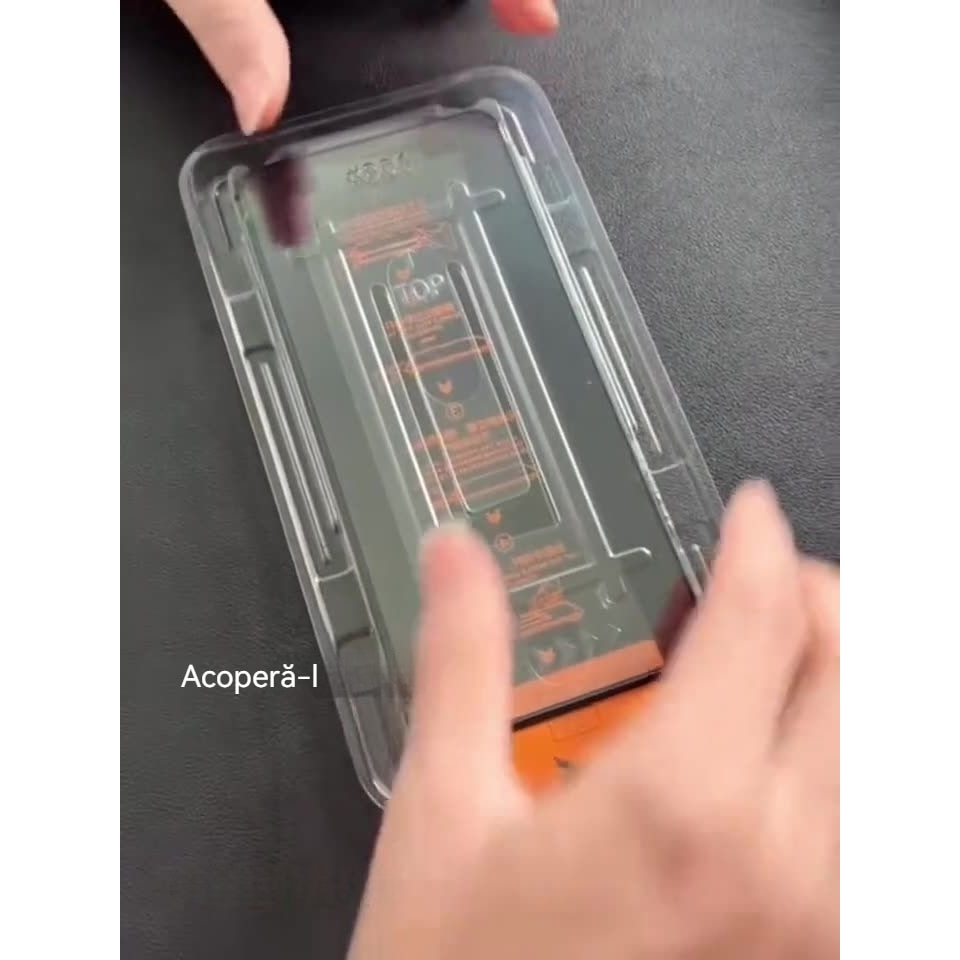 Folie sticla，1 buc，design cu compartiment antifire，ecran complet HD，sistem de pozitionare automata 30 secunde，compatibil Samsung Galaxy S23，protectie ecran telefon，transparenta