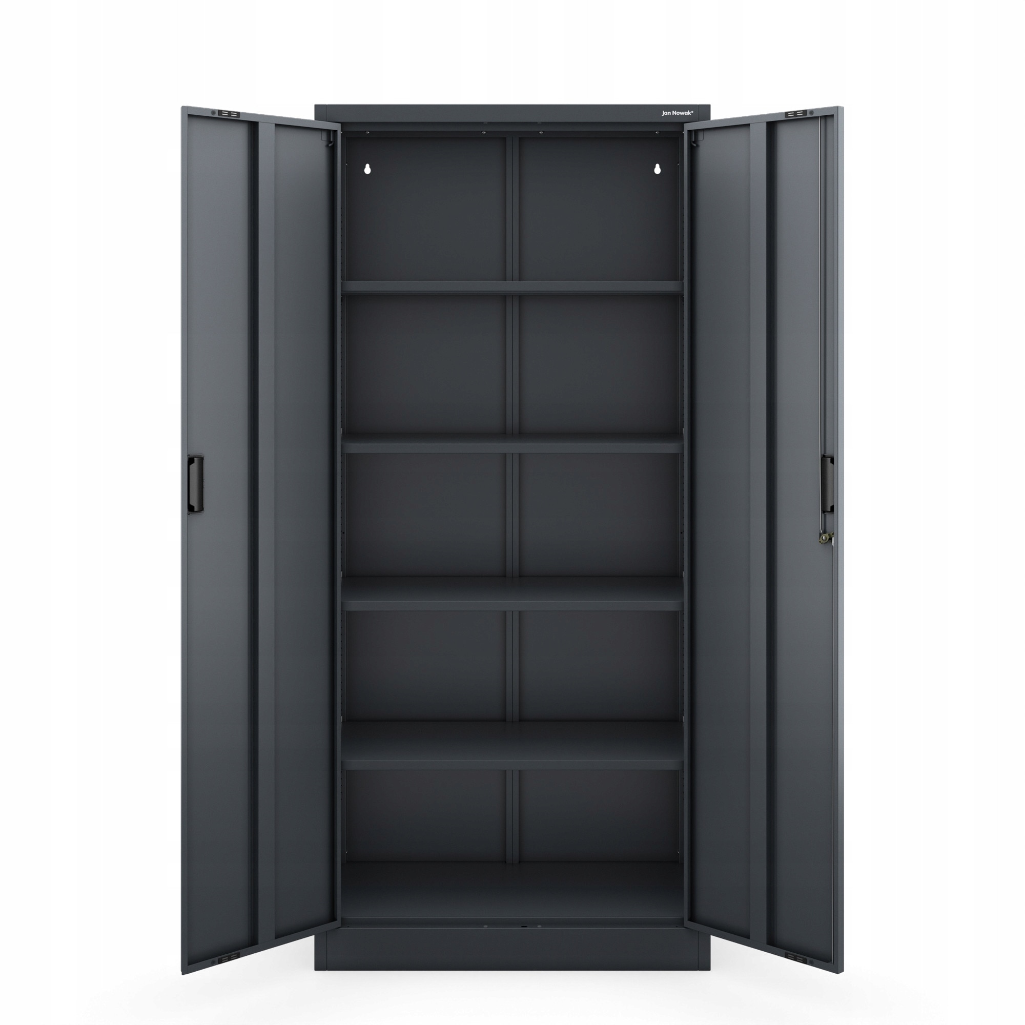 Dulap metalic JAN Compact, 175x80x40cm, antracit, 4 polite