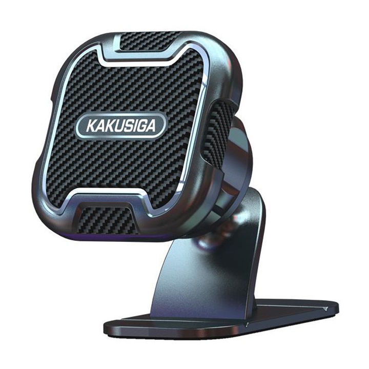 Suport Auto Magnetic, KSC-425B, Adeziv pentru Bord, Rotativ, Negru