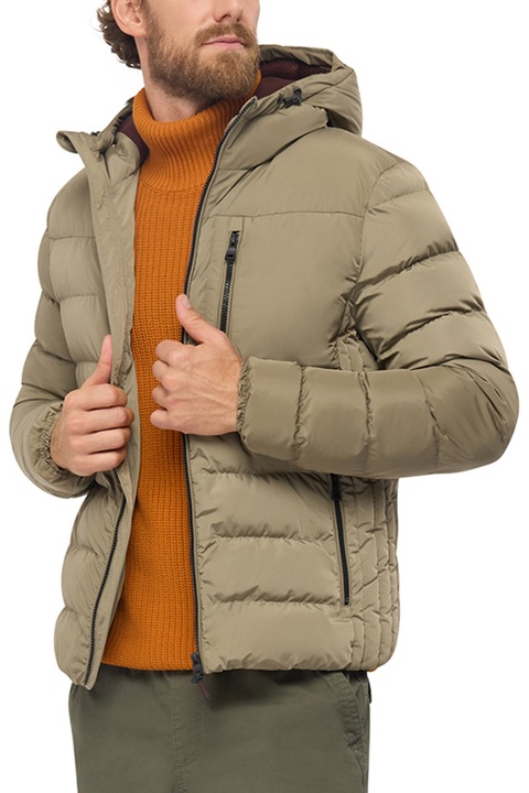 Geox, Snake vízlepergető télikabát kapucnival, Tevebarna