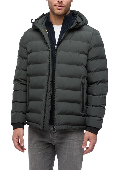 Geox, Spherica kapucnis bélelt télikabát, Sötétszürke