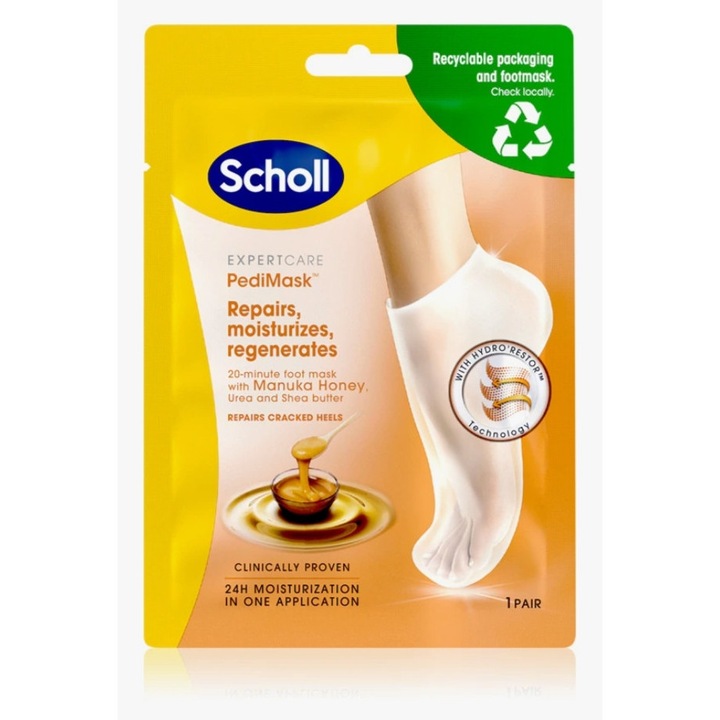 Scholl Manuka mézes mélytápláló lábmaszk