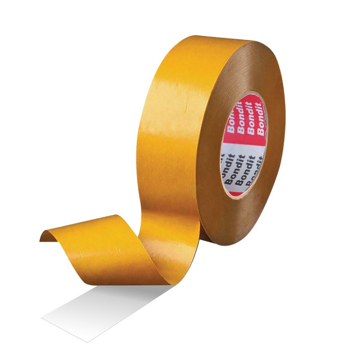 Banda Dublu Adeziva Transparenta Bondit BNS3625, 36mm x 25m, Rezistenta la Apa, Umiditate si Temperatura Ridicata