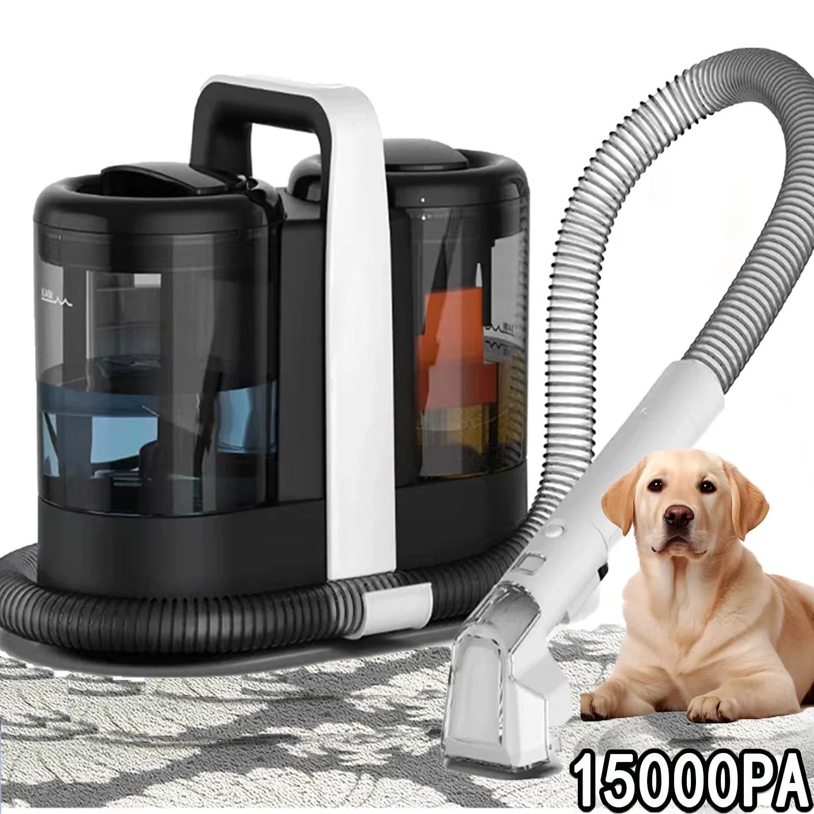 Masina de spalat covoare, aspiratie 600W, rezervor dublu, 1500ML, priza UE