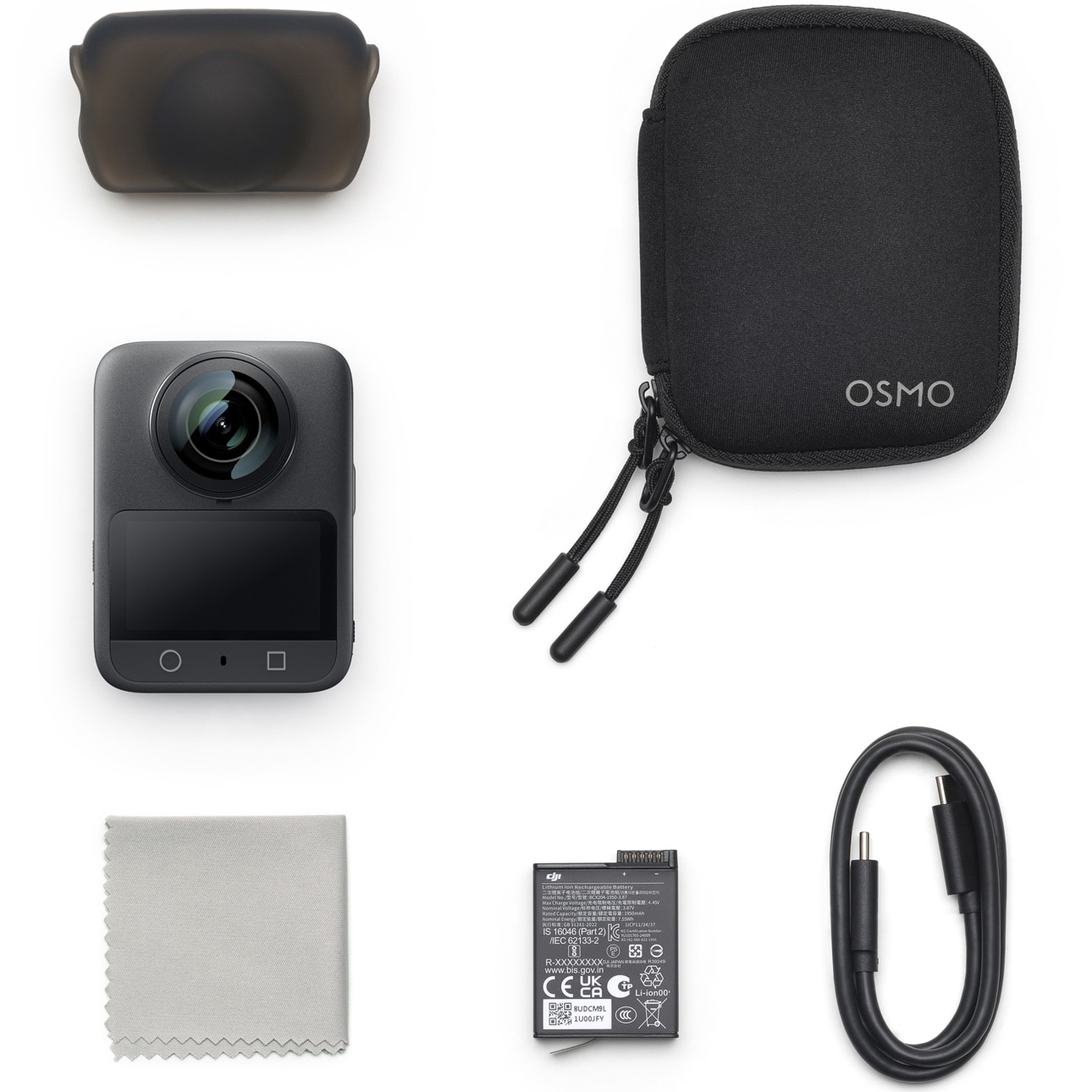 Спортна видеокамера DJI Osmo 360, 8K, 120MP, Standard Combo