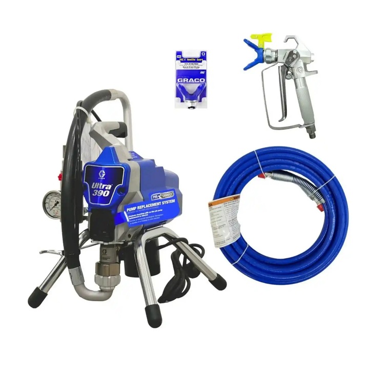 Помпа за боядисване, Graco ULTRA 390 Stand, безвъздушна, 230V
