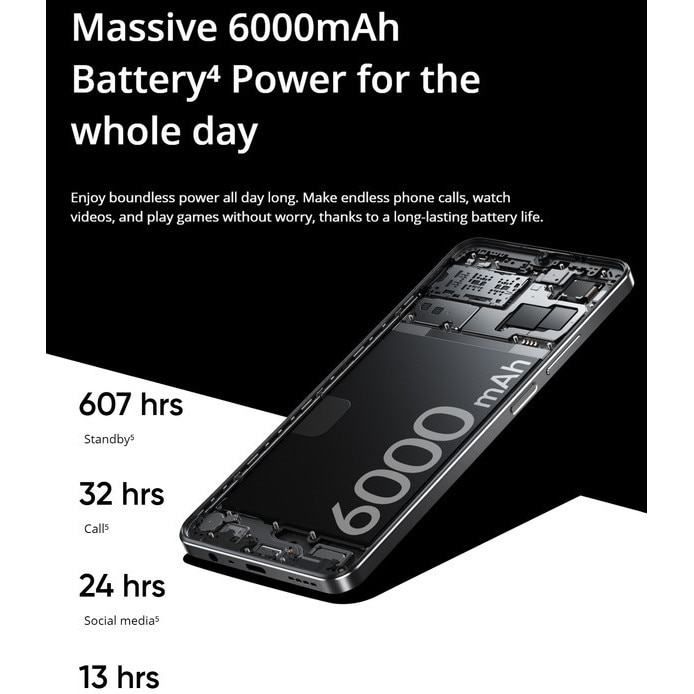Telefon mobil realme Note 70T（4+256GB）: Ecran HD de 6.75 inch cu