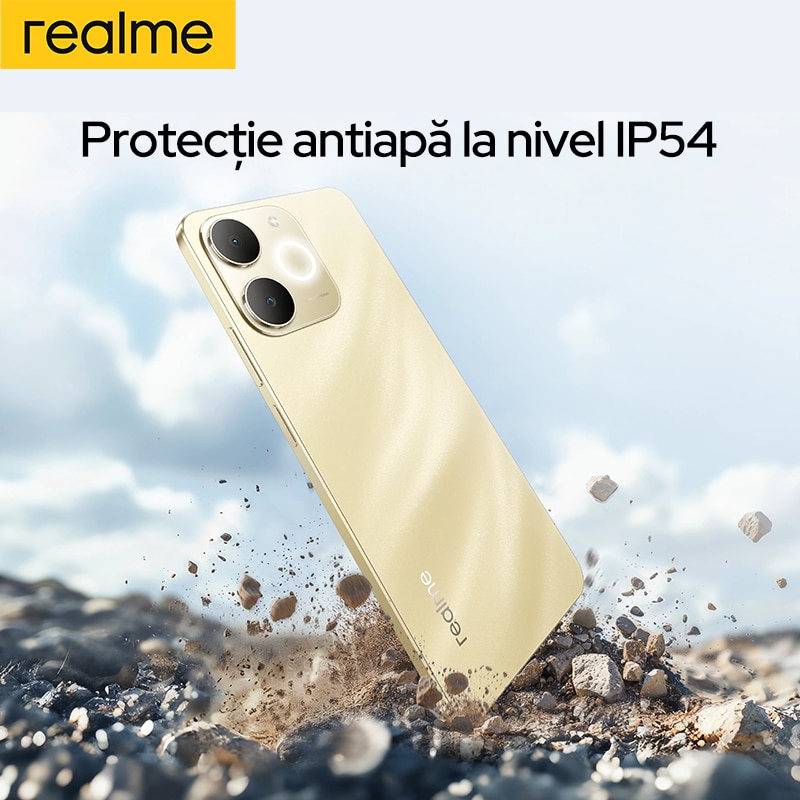 Telefon mobil realme Note 70T（4+256GB）: Ecran HD de 6.75 inch cu
