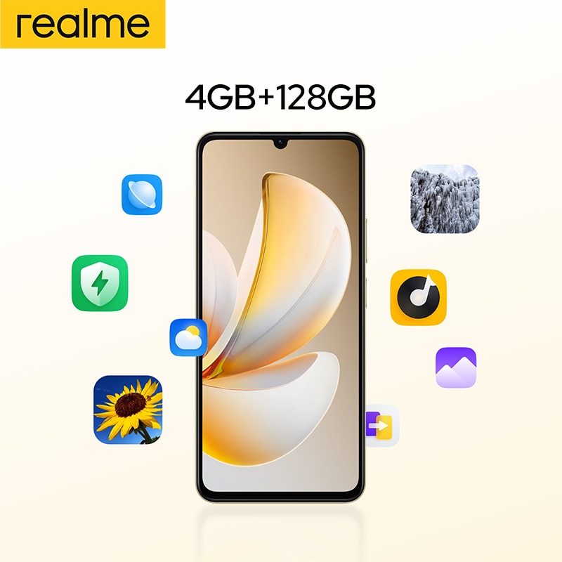 Telefon mobil realme Note 70T（4+256GB）: Ecran HD de 6.75 inch cu