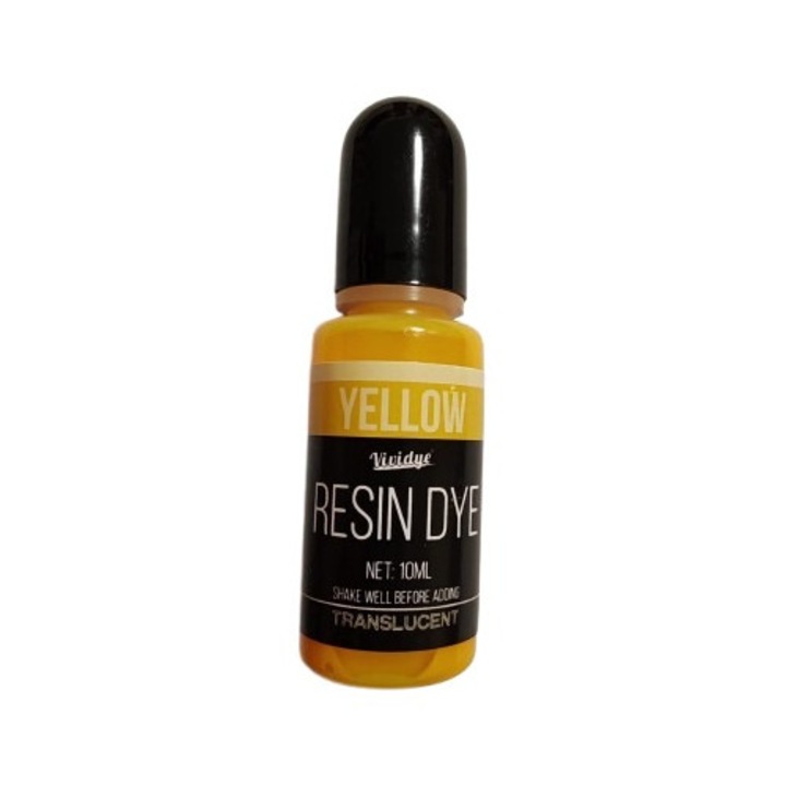 Colorant Galben pentru rasina epoxidica, Vividye, 10 ml