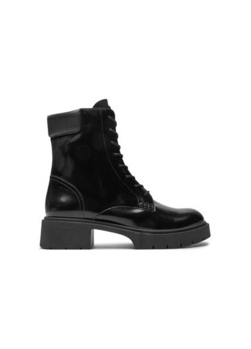 Botine dama Coach, CX027, Piele naturala, Negru, Negru