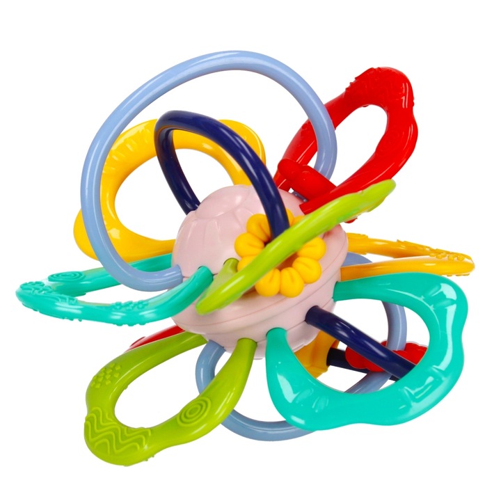 Bam Bam rágókás játék, többszínű, 0-36 hónapos korig