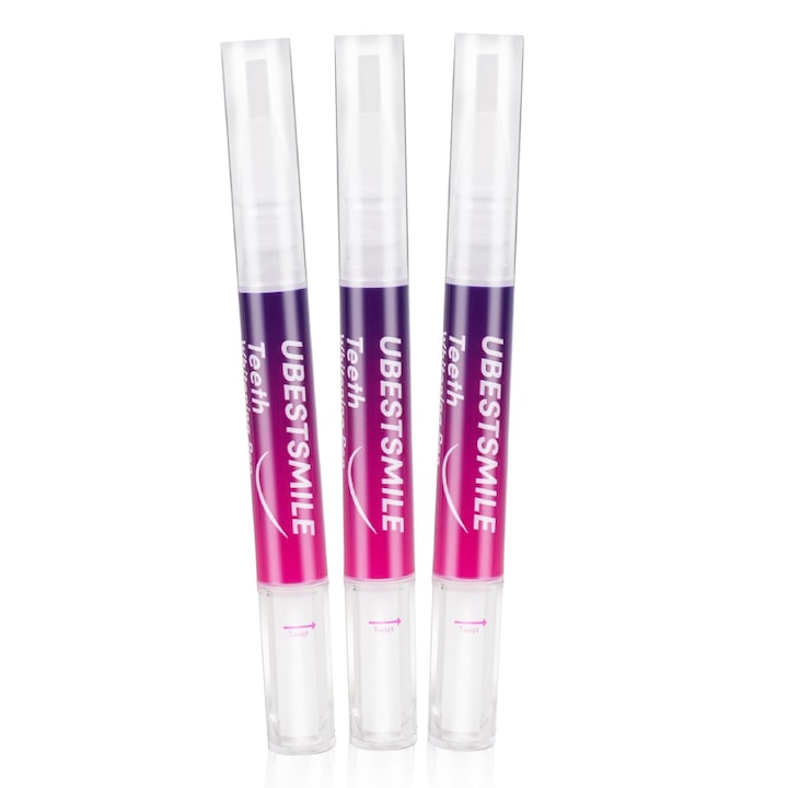 SUPER TRENDS® Prémium Fogfehérítő Gél, Folteltávolító, Menta Kivonat, Ceruza Formájú, 3 db-os Kiszerelés