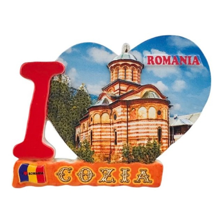 Комплект от 12 магнита от смола с Cozia. 8X6 см.