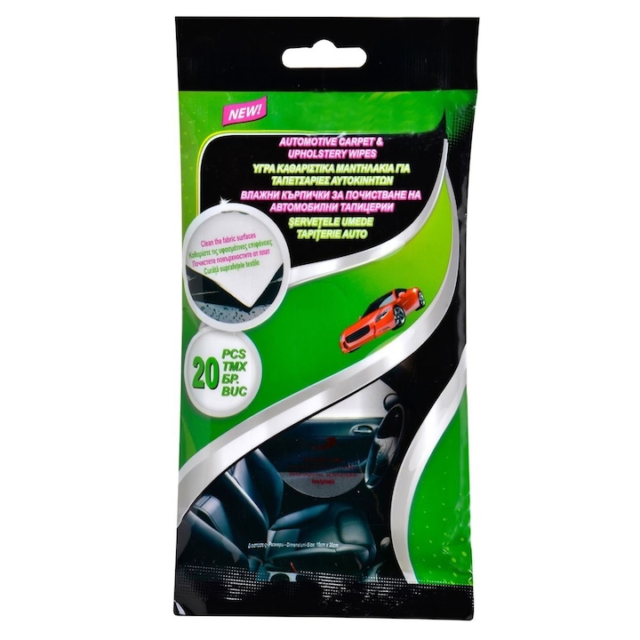 Servetele umede tapiterie auto