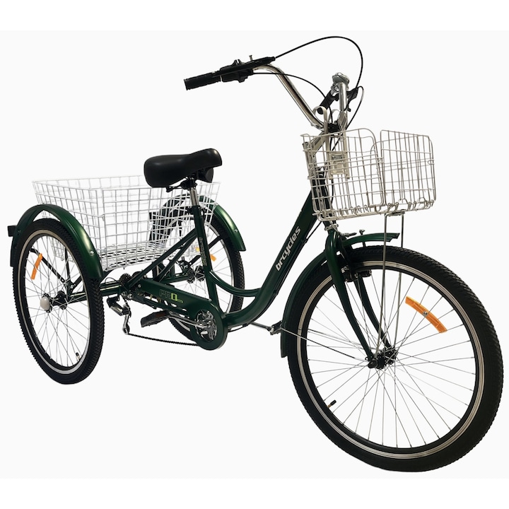 Tricicleta pt adults 24 inch cu cos Verde