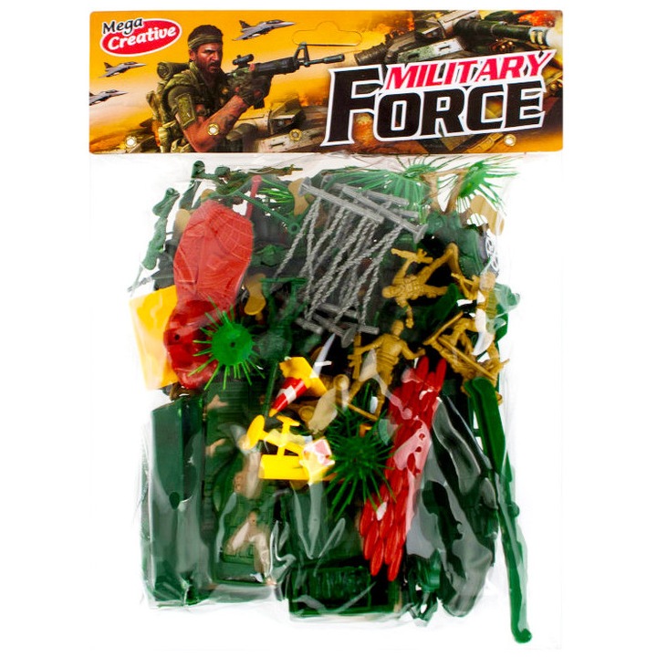 Военен комплект за игра, Mega Creative, военни аксесоари, 24x32 см