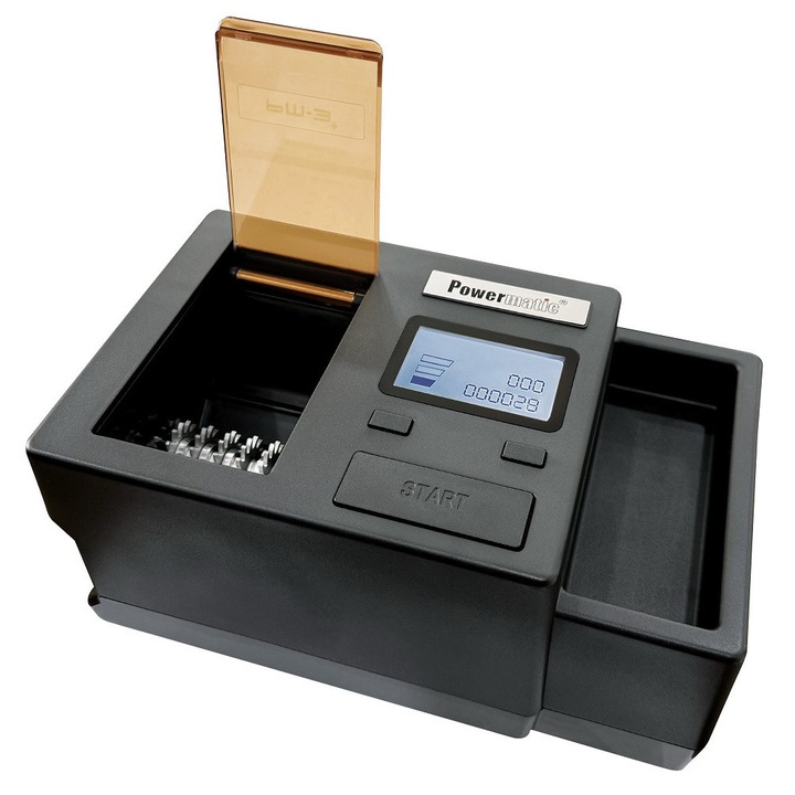 Aparat de injectat tigari electric Powermatic 3+ cu rasnita, 100mm, 14x26x16cm