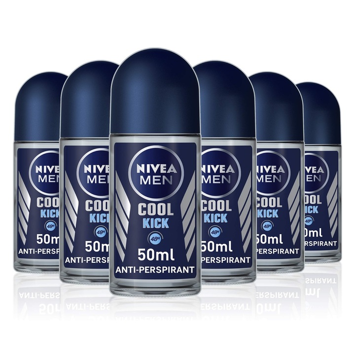 Nivea Men Roll-On dezodor, 6x50ml-es készlet, izzadásgátló, lábra
