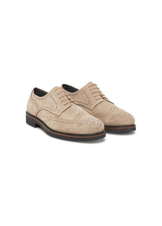 Pantofi barbati Pollini, SB10233G0MUB0104, Piele naturala, Bej, 45