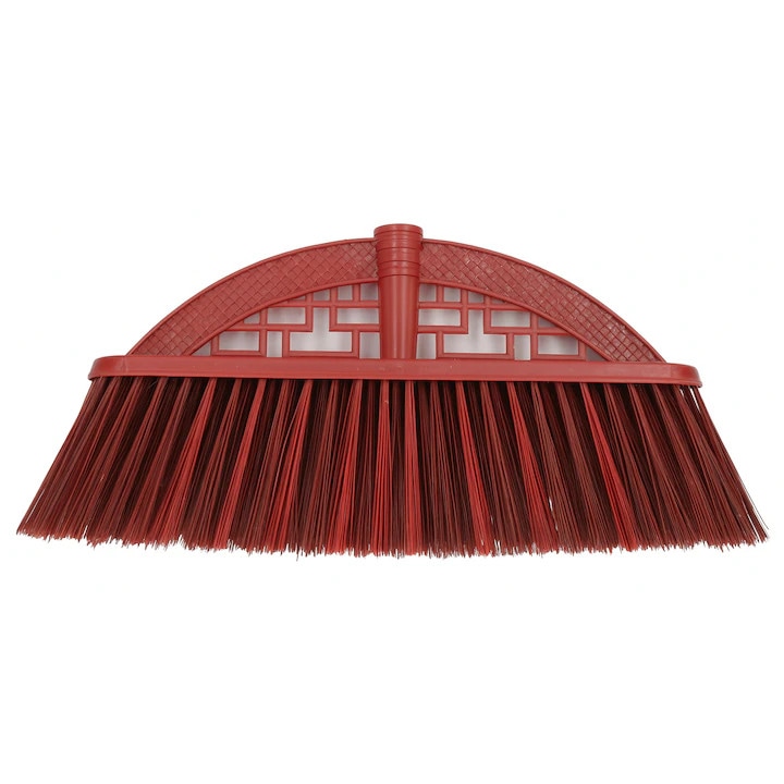 Cap Matura Profesional Din Plastic Rosu Inchis Cu Peri Densi Si Rezistenti De 10cm, Latime 40cm, Ideal Pentru Curatenie Eficienta Pe Suprafete Mari