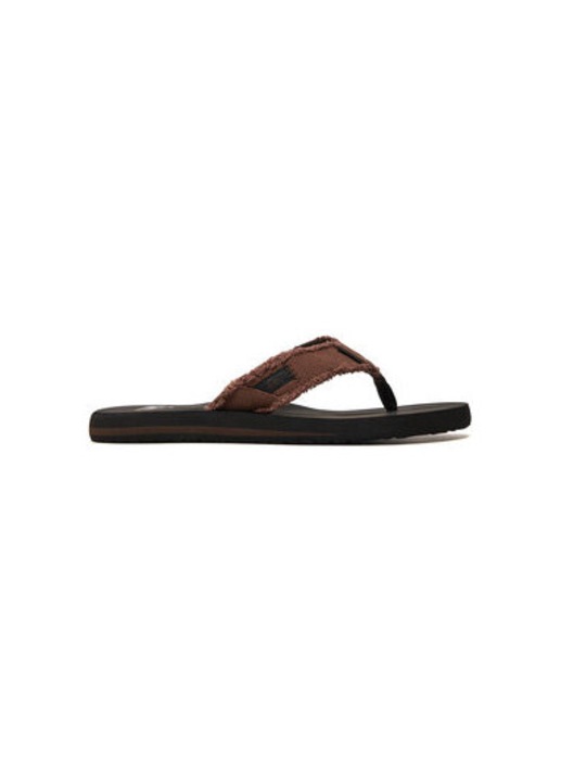 Quiksilver ferfi flip-flop papucs, AQYL100047-CTK0, textil, barna/fekete, Fekete/Barna
