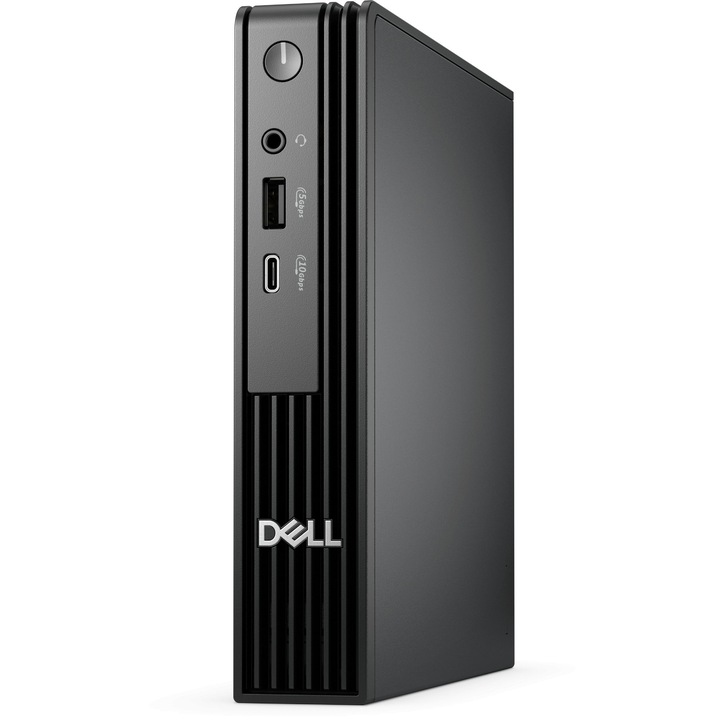 Настолен компютър Dell Pro Micro QCM1250, Процесор Intel Core i5-14500T (1.2/4.8GHz, 24M), 8 GB, 256 GB SSD M.2 NVMe, Intel Xe 4 Core Graphics 64 EUs, Linux Ubuntu 24.04