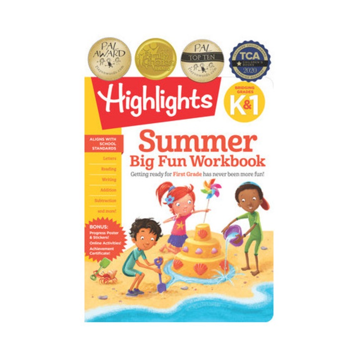 Summer Big Fun Workbook Bridging Grades K & 1, Highlights