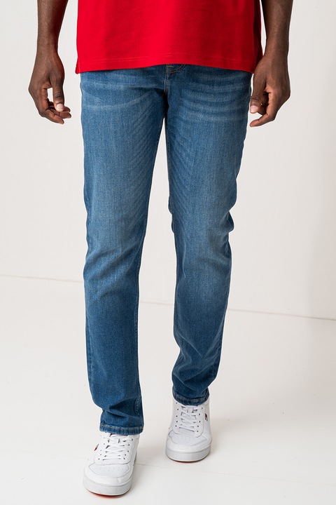 Tommy Hilfiger, Blugi regular-fit din denim, Albastru inchis