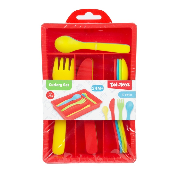 Set tavita cu tacamuri, 14 buc/set - Toi-Toys