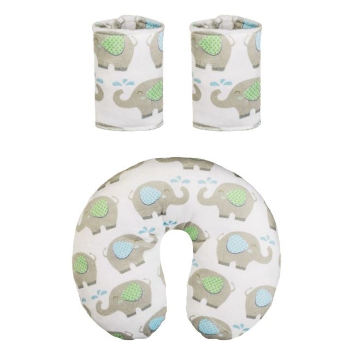 Set Perna Gat si Protectii Centura CARODIS, Model Elefant, pentru Bebelusi, 12+ luni, Unisex