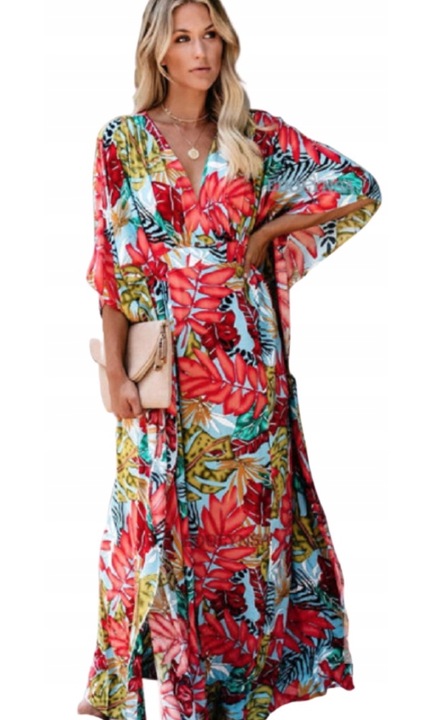 Pareo P-19, többszínű, poliészter, túlméretezett, 72x150x130cm