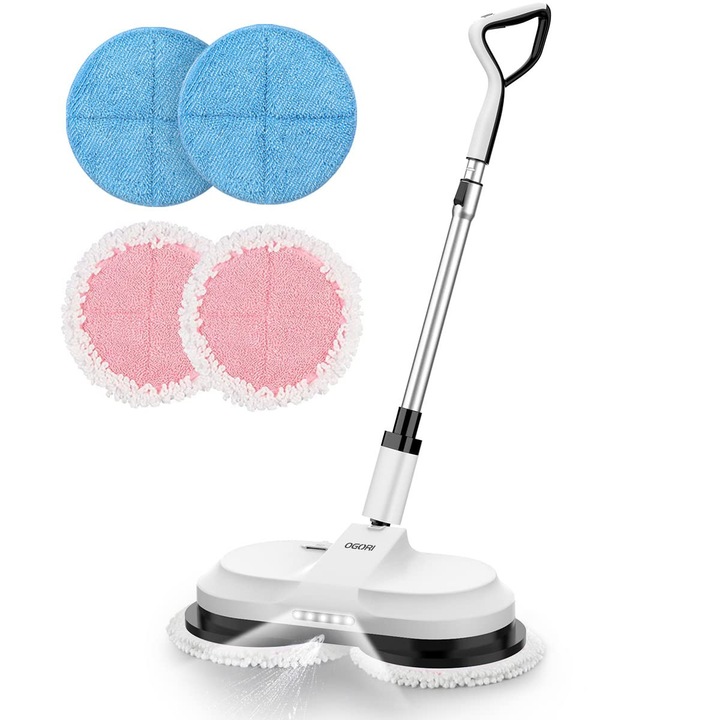 Set Mop Electric Fara Fir Ogori, Funcție De Pulverizare, Iluminare LED, 300 ml