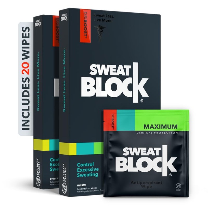 Антиперспирант Sweatblock, комплект от 2 кутии, хипоалергенен, спрей, 150 мл
