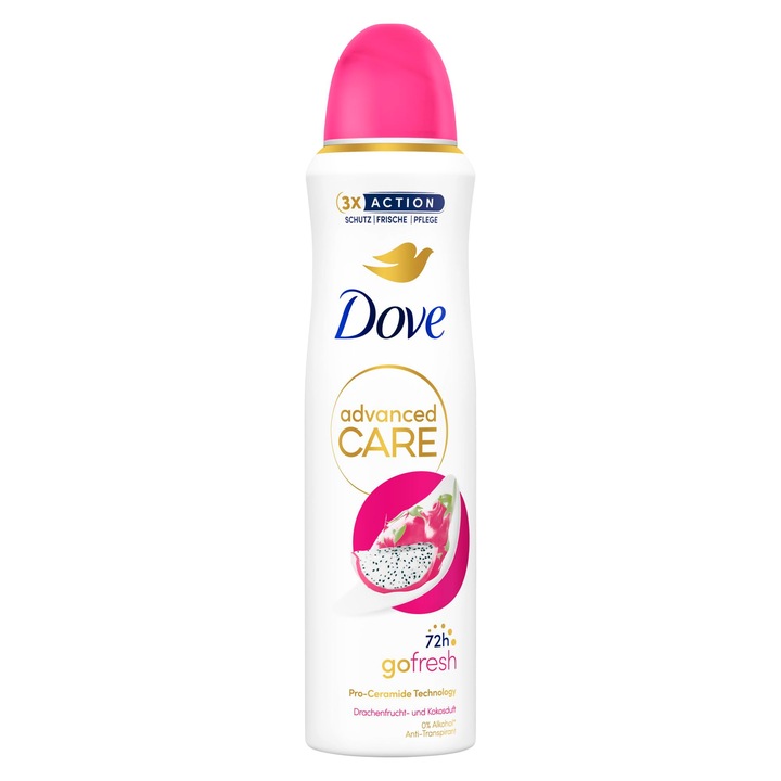 Dove Advanced Care антиперспирант спрей дезодорант с вкус на драконов плод и кокос 6 x 150 мл
