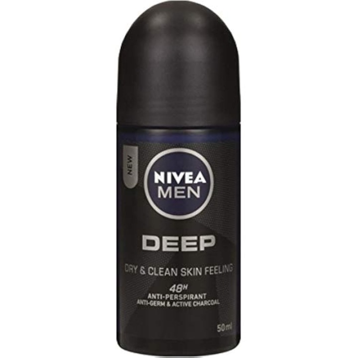 Nivea Men "Deep" Izzadásgátló golyós dezodor, 3 db-os kiszerelés (3 x 50 ml)