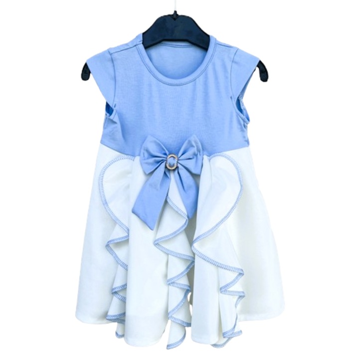 Rochita Alb-Albastru 12 luni, Alb/Albastru