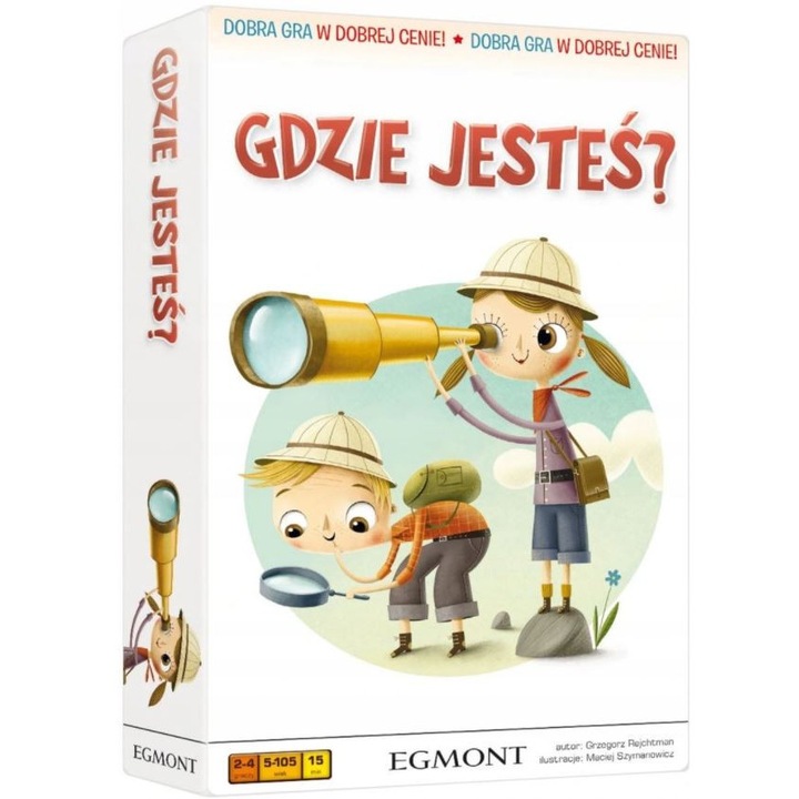 Oktatási játék Gdzie jestes?, EGMONT, 2-4 játékos