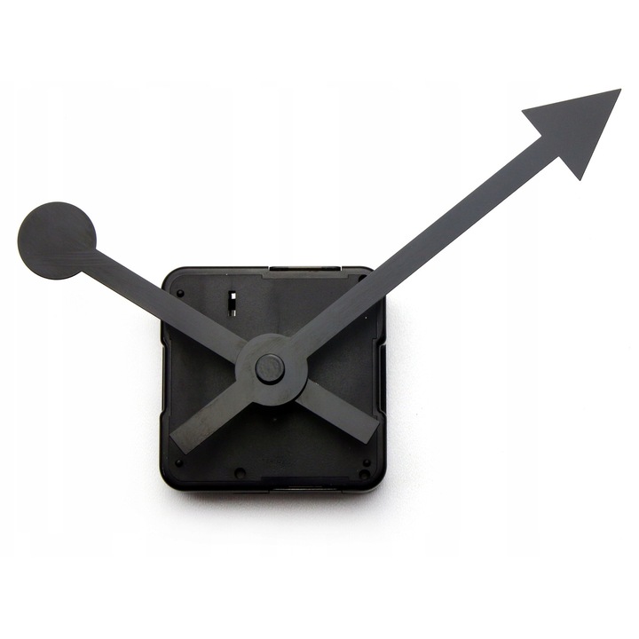 Mecanism ceas de perete, ModernClock, cu cuart silentios, 10 cm, 56x56mm, set cu indicatoare