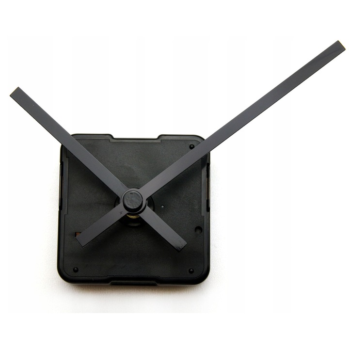 Mecanism ceas de perete, ModernClock, quartz, set 3 piese, negru, 11,5 cm