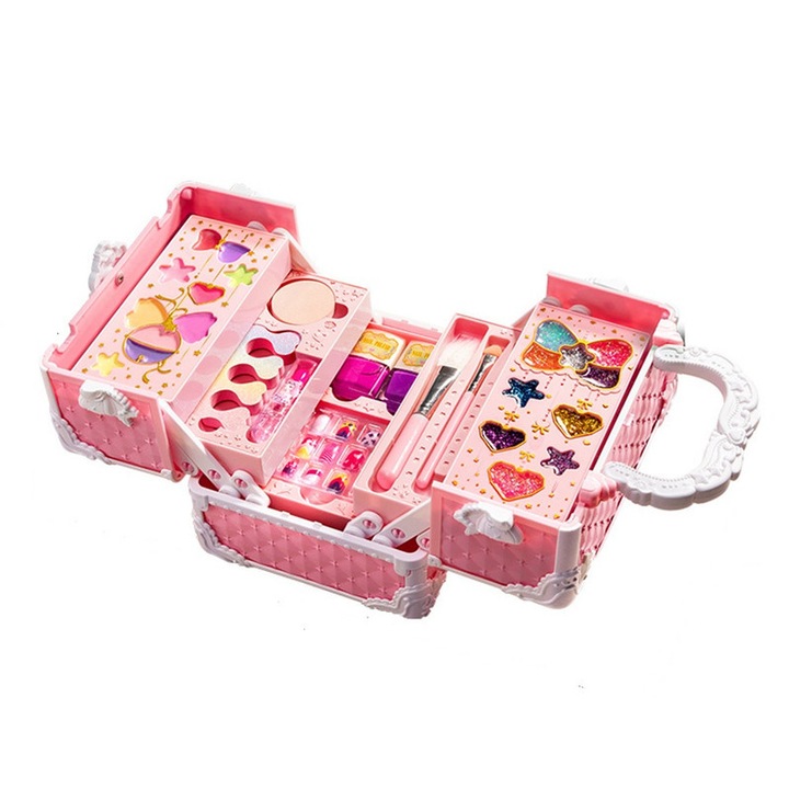 Trusa de machiaj pentru copii, 3 ani+, roz
