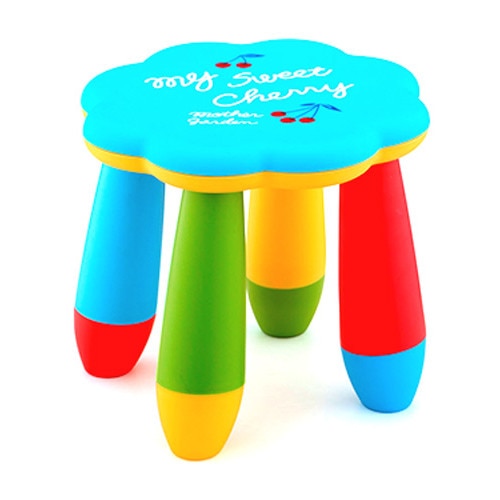 Scaunel pentru copii FLOARE culoare albastra