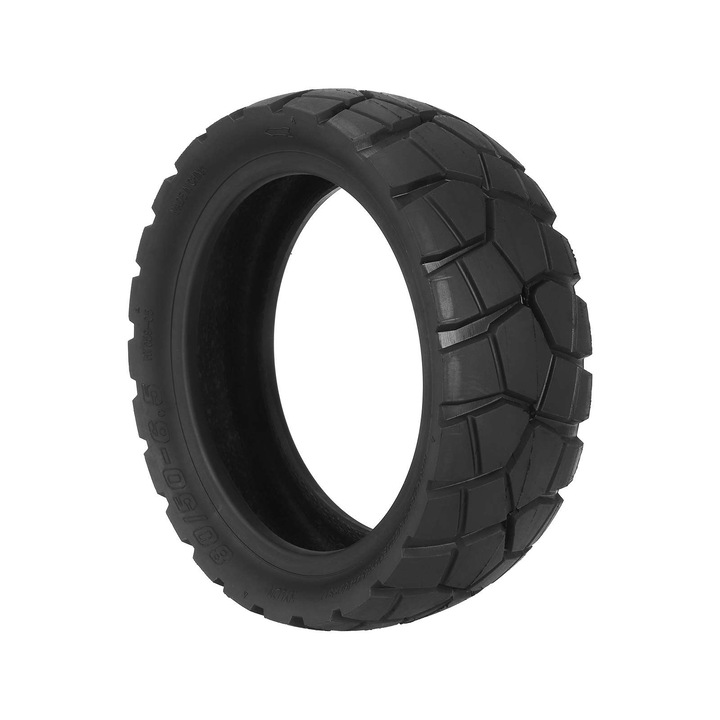 Anvelopă Tubeless INOPARTS 80/50-6.5 neagră, pentru scutere electrice, tip off-road
