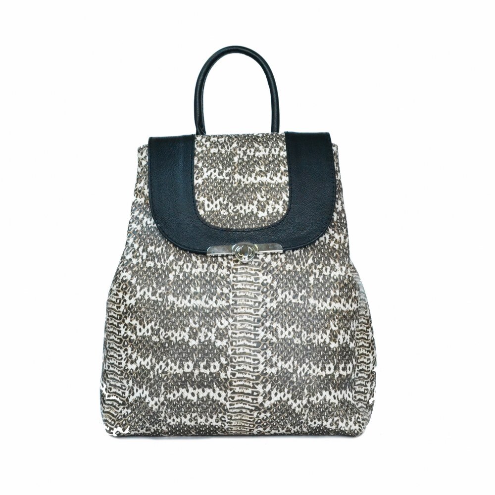 Rucsac dama,Zea,negru / sarpe