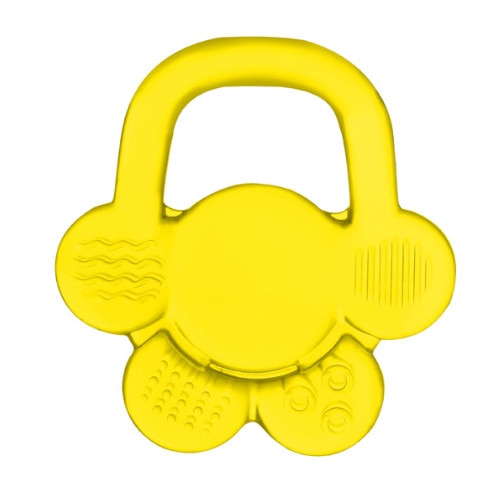 Inel gingival floare Babyono copii, bebelusi galben